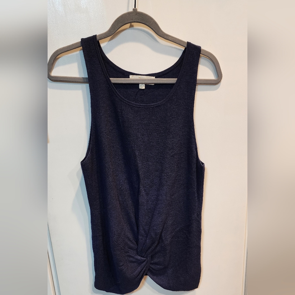 PINQUE Knit twist top Navy Size M